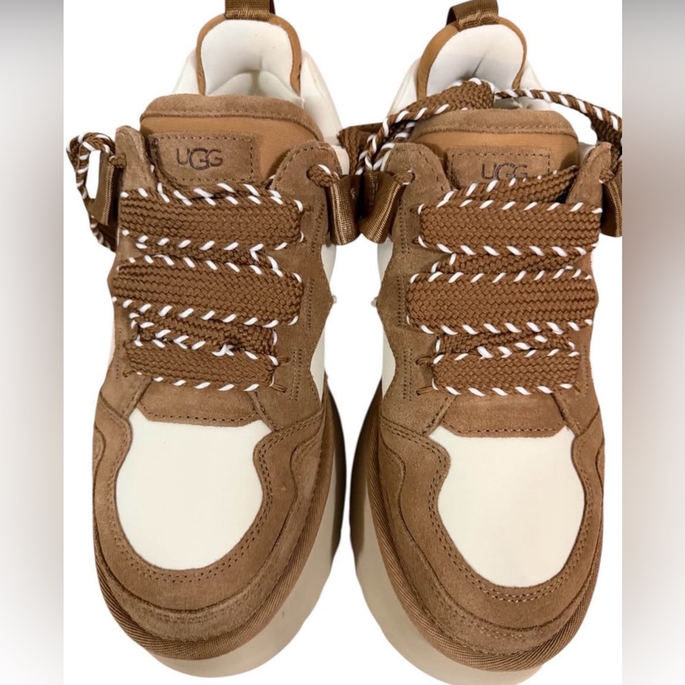 UGG Brown and Cream Shoe Box Label